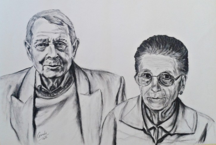 Retrato pareja de ancianos